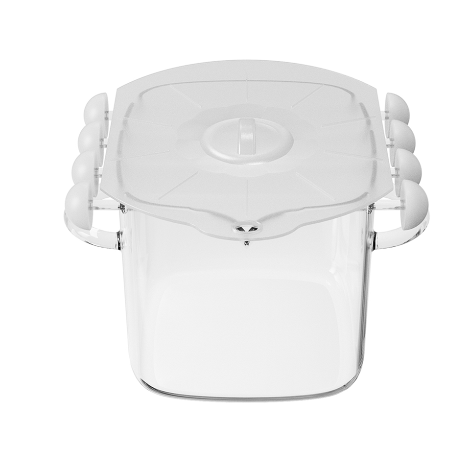 Adjustable Spacing Microwave Bacon Glass Cooker