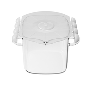 Ľahko čistiaca nádoba na sklenenú slaninu v mikrovlnnej rúre