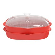 Mikrovlnná slanina podnos dvoch kusov